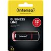 INTENSO Pendrive Intenso Business Line 32 GB USB 2.0 nero rosso