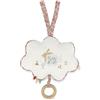 Kaloo - Petites Chansons - Carillon in Legno e Tessuto - Cuscino Musicale 15 cm - Mon petit lapin - Cuscino Sensoriale Neonato - Cannella e Bianco - Dalla Nascita, K210002