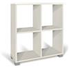 Da Valeria Modulo Libreria 4 vani (L.60 x P.24 x H.68) cm, colore bianco nordico