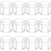 BENECREAT 21 Contenitori esagonali in acrilico trasparente per piccole perle di plastica (4.2x4.5cm), per bomboniere di matrimonio, confetti