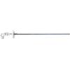 Schellenberg 11112 Cuscinetto Girevole a 30° per manovella tapparelle, 45 x 22 mm, incl. Asta Esagonale con 7 mm Bordo e 300 mm di Lunghezza, Bianco, 7/45/22mm