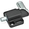 Ganter Normelemente GN 722.3-20-30-R-SW Chiavistello a molla, Nero, Rastkurve rechts Bolzen: 20mm