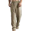 Saingace Pantaloni Lino Uomo Larghi - Pantaloni Leggeri Estivi Gamba Larga Running Pantaloni Tuta Palestra per Lavoro Casual Pantaloncini Uomo Lavoro Uomo Pantaloni Cotone Lino Ete
