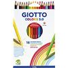 Giotto Colors 3.0 Matite Colorate, Astuccio 18 Pcs