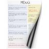 PACKLIST® Planner Settimanale Magnetico Frigorifero A4 [100% IN ITALIANO] - Lavagna Colorata per Menu e Attività - Organizer Famiglia per Pasti, Spesa e Appuntamenti - Design Colorato