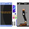 SRJTEK Per Sony Xperia XA2 Ultra Display LCD H4213 H4233 H3213 H3223 Parti di Ricambio Touch Screen Sensore Digitalizzatore Completamente Assmebly Kit (Blu Senza Telaio)