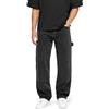 Burocs Jeans da uomo Carpenter Straight Fit Streetwear Denim Workwear, Nero , 30W x 32L