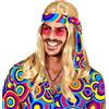 W WIDMANN MILANO Party Fashion - Parrucca anni '70 Disco Fever con fascia, capelli artificiali, flower power, hippie