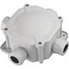 PBL Scatola di derivazione IP67, colore grigio, scatola di giunzione per ambienti umidi, esterni, giardino, terra, ambienti umidi