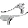 Mabutingti Leva Frizione Pompa Cilindro Maestro freno sinistra destra per Honda VT600 VT750 VT1100 VT1300 VTX1300 VF750 (Cromo)