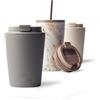 MAMEIDO Tazza da caffè termica 350 ml, Mug termico, Tazze termiche acciaio inox senza BPA, anti-perdita (Taupe Grey)
