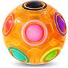 Vdealen Magic Rainbow Ball Palla Magica Palla Antistress Puzzle Arcobaleno Magico Palla da Gioco Giocattoli per Bambini Adolescenti e Adulti Rompicapo per Lo Sviluppo di Abilità