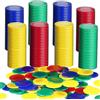 UieaMsio 400 Monete Gettoni di Poker in Plastica, 4 Colori Gettoni Bingo, Token di Gioco per Conteggio per Bambini (22mm)