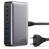 Feob 200W Caricatore USB C Multiplo, GaN III 8-Port 65W Caricabatterie PPS PD QC Alimentatore USB C Multipla Stazione di Ricarica per MacBook Air/Pro Laptop iPhone Samsung SteamDeck