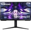 Samsung Monitor Gaming 24'' Odyssey G3 (S24AG320) Flat, 24'', 1920x1080 (Full HD), VA, 165 Hz, 1 ms, FreeSync Premium, HDMI, Display Port, Ingresso Audio, HAS, Pivot, Flicker Free, Eye Saver Mode