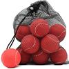Magicorange12,Palline da tennis per allenamento avanzato con palline da tennis, con borsa in rete per un facile trasporto, ideale per principianti e allenamento (rosso)