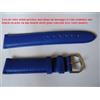 18 MM Braccialetto Da Orologio IN Pelle Vitello Autentico Opaco Blu " Egiziano "