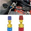 JNNJ 2 Pezzi Adattatore Aria Condizionata Auto, Adattatori per Attacchi Rapidi R1234YF, Accoppiatore Rapido da R1234yf a R134A Lato Basso, R1234YF a R134A Adattatore per Aria Condizionata per Auto