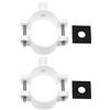 YINETTECH Morsetto per valvola di scarico a sella da 1/4, adattatore per tubo flessibile a connessione rapida, per sistema di osmosi inversa, filtri dell'acqua, morsetto per acque reflue con