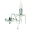 Ondaluce APPLIQUE IN VETRO E CRISTALLO 1 LUCE DALLAS AP.DALLAS-1CR CROMO