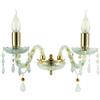 Ondaluce DALLAS/2 APPLIQUE ORO E CROMO 2 LUCI ATTACCO E14 L.35CM