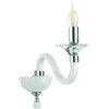 Ondaluce APPLIQUE GALA 1 LUCI ATTACCO E14 BIANCO E CROMO H.29CM