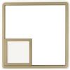 Ondaluce PLAFONIERA DOWEL ORO LED 3000K 22W 1817LM 24CM DIMMERABILE