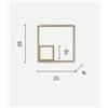 Ondaluce PLAFONIERA DOWEL SILVER LED 3000K 22W 1817LM 24CM DIMMERABILE
