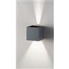 Ondaluce APPLIQUE DA ESTERNO A LED CUBE 4000K 770LM 10W IP65 10X10X10CM ANTRACITE