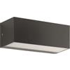 Ondaluce APPLIQUE FALCO NERO LED 4000K 780LM 12W L.23CM BIEMISSIONE IP65