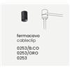 Ondaluce 0253 FERMACAVO NERO PER SOSPENSIONE