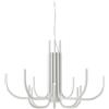 Ondaluce SOSPENSIONE ART NOUVEAU 12 BRACCETTI A LED 3000K 1860LM 35W DIMMERABILE D.78CM BIANCO