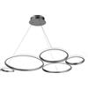 Ondaluce SOSPENSIONE POIS SILVER 3000k 4760lm 60w DIMMERABILE L.108CM