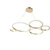 Ondaluce SOSPENSIONE POIS ORO 3000k 4760lm 60w DIMMERABILE L.108CM