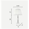 Ondaluce LUME GRANDE DIDO 1 LUCE OTTANIO E CROMO ATTACCO E27 D.40CM
