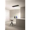 Ondaluce SOSPENSIONE GENIUS ORIZZONTALE 5 LUCI NERO LED 3000K 3050LM 72W DIMMERABILE RETTANGOLARE