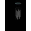 Ondaluce SOSPENSIONE GENIUS MULTIPLA 8 LUCI NERO TONDA D.48CM 3000K 3600LM 84W DIMMERABILE