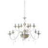 Ondaluce LAMPADARIO LIVIA 12 LUCI TORTORA- TRASPARENTE E CROMO ATTACCO E14 D.85CM