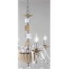 Ondaluce LAMPADARIO LIVIA 8 LUCI TORTORA- TRASPARENTE E CROMO ATTACCO E14 D.85CM