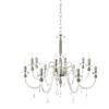 Ondaluce LAMPADARIO DIDO 12 LUCI CRISTALLO E CROMO ATTACCO E14 D.83CM