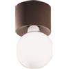 Ondaluce PLAFONIERA BOW 1 LUCE ATTACCO E27 CORTEN LAMPADINA NON INCLUSA
