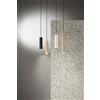 Ondaluce SOSPENSIONE FILO PICCOLA NERO H.25CM D.5,5CM 1 LUCE ATTACCO GU10