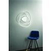 Ondaluce PLAFONIERA ROSE GR SILVER 4000K 6403lm 80w DIMMERABILE D.76CM