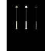 Ondaluce SOSPENSIONE LILA PICCOLA NERO H.26CM D.6,6CM 1 LUCE ATTACCO GU10