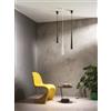 Ondaluce SOSPENSIONE NOA H.50CM D.5,5CM NERO 1 LUCE ATTACCO GU10