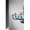 Ondaluce LAMPADARIO VILLA VETRO E METALLO 12 LUCI OTTANIO E CROMO ATTACCO E14 D.85CM