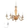 Ondaluce LAMPADARIO PAGANINI 8 LUCI AMBRA ORO ATTACCO E14 D.84CM
