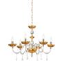 Ondaluce LAMPADARIO PATRICIA 6 LUCI ATTACCO E14 COLORE AMBRA D.75CM