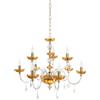 Ondaluce LAMPADARIO PATRICIA 9 LUCI ATTACCO E14 COLORE AMBRA D.88CM