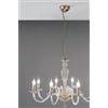 Ondaluce LAMPADARIO PAGANINI 12 LUCI CRISTALLO ORO ATTACCO E14 D.84CM